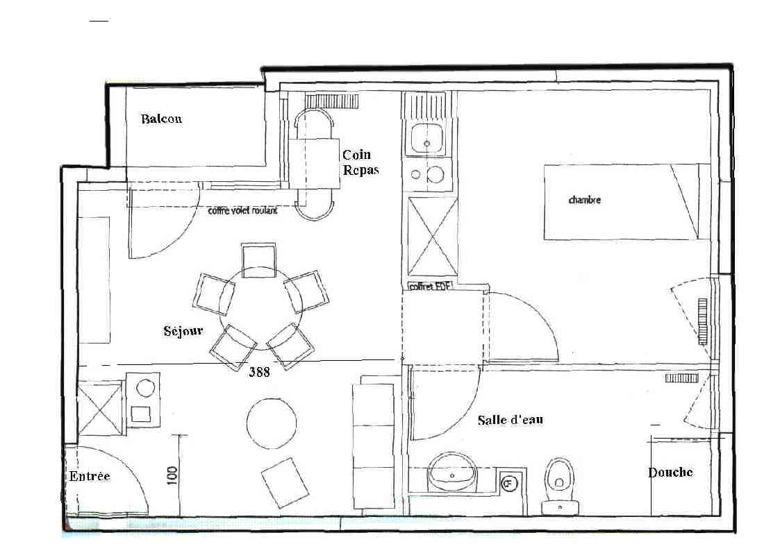 Appartement type jardins